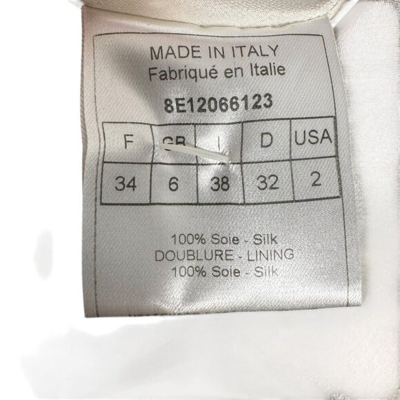 Dior designed by Galliano Black & White silk zebra print midi dress 2008 Size 2 - Picture 11 of 13